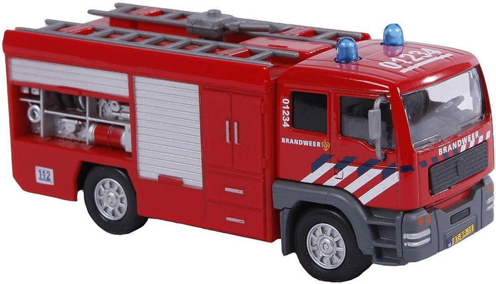 Kids Globe | Die Cast | Brandweer Tankwagen | MAN | licht en geluid | 13,5 cm | 3+ - Kleine Eland