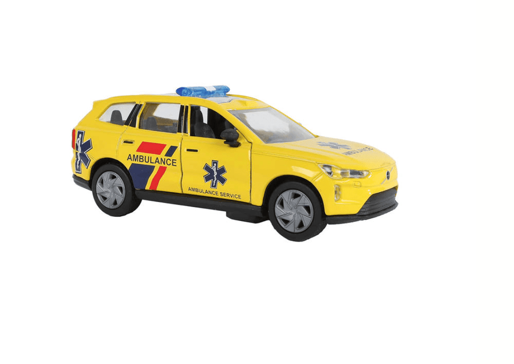 Kids Globe Traffic Volvo EX90 ambulance met licht en geluid - Kleine Eland