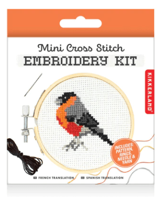 Kikkerland | Mini Cross Stitch | Borduurwerk | Vogel | 11+ - Kleine Eland
