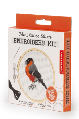 Kikkerland | Mini Cross Stitch | Borduurwerk | Vogel | 11+ - Kleine Eland
