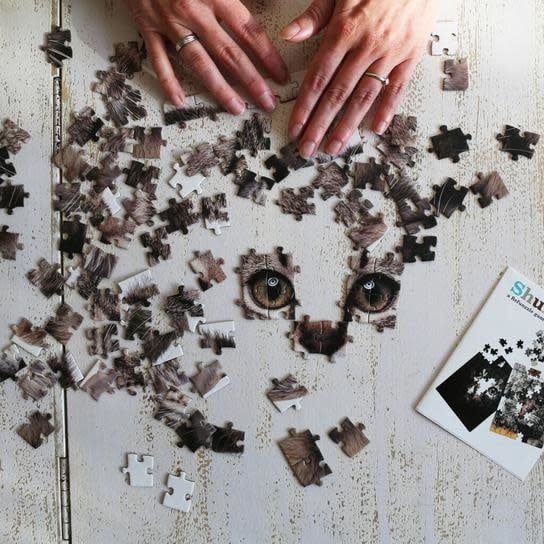 Kikkerland | Puzzle | Refunzzle | Shuffleface | 4 x 100 stukjes | 5+ - Kleine Eland