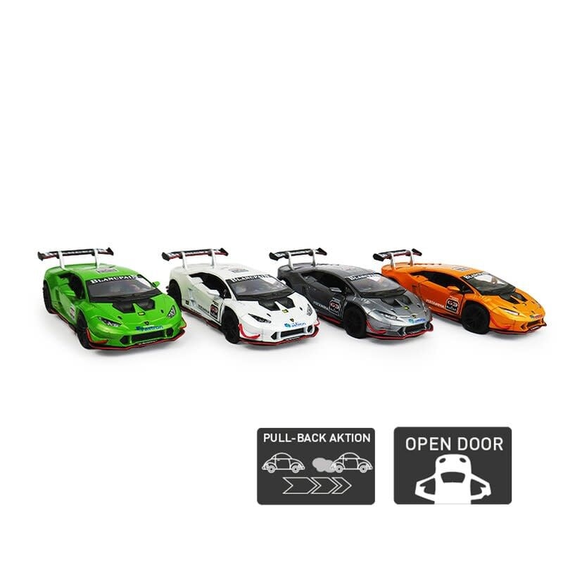 Kinsmart | Die cast Metal | Lamborghini | Huracan | 12 cm | 1:36 | Pull back | 3+ - Kleine Eland