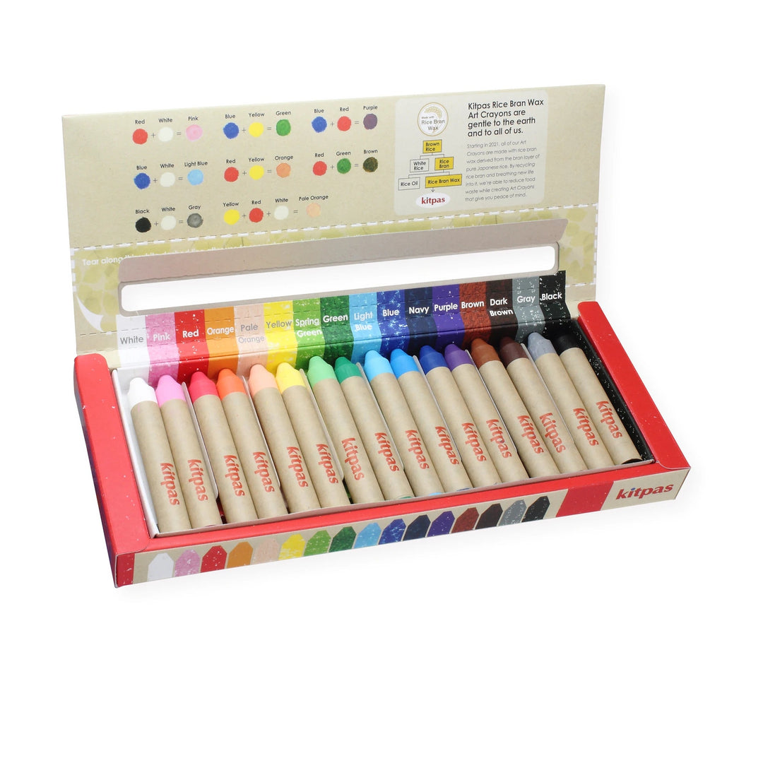 Kitpas | Raamkrijtjes | Raamstiften | Aquarelkrijtjes | 16 kleuren | 3+ - Kleine Eland