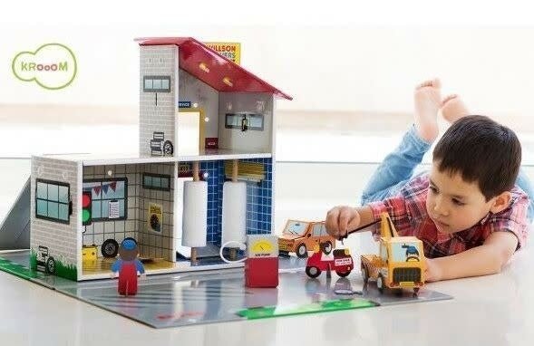 Krooom Wilson Brothers Garage PLayset 4+ - Kleine Eland