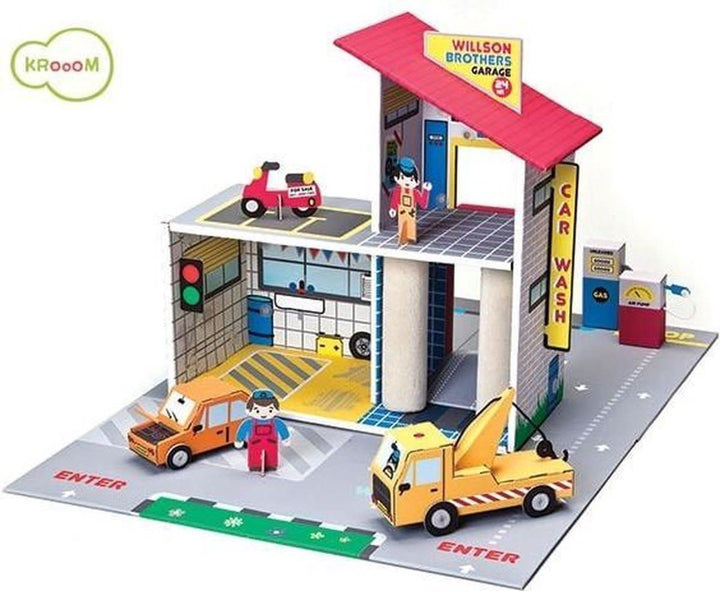 Krooom Wilson Brothers Garage PLayset 4+ - Kleine Eland