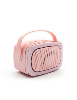 Lalarma | Kids Karaoke | Duo | 2 Bluetooth - microfoons en luidspreker met licht | Roze | 5+ - Kleine Eland