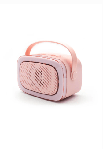 Lalarma | Kids Karaoke | Duo | 2 Bluetooth - microfoons en luidspreker met licht | Roze | 5+ - Kleine Eland