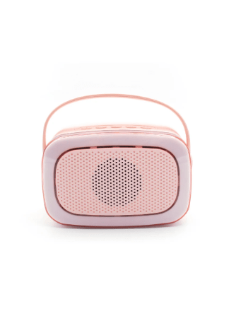 Lalarma | Kids Karaoke | Duo | 2 Bluetooth - microfoons en luidspreker met licht | Roze | 5+ - Kleine Eland