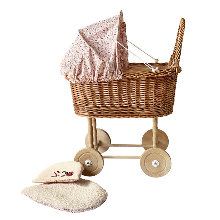 Egmont Toys rieten poppenwagen lieveheersbeestje