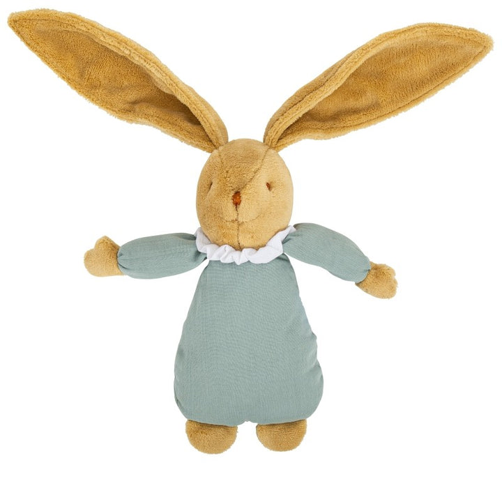 Doudou lapin Trousselier céladon, oreilles et bras écartés