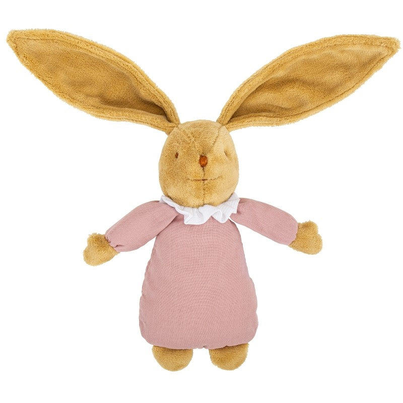 Altrosa Trousselier Kuschelhase mit ausgebreiteten Ohren und Armen