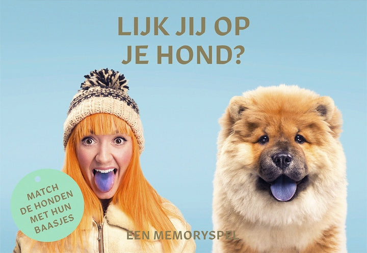 Lijk jij op je hond? | Nederlandse doos voorzijde met vrouw en hond