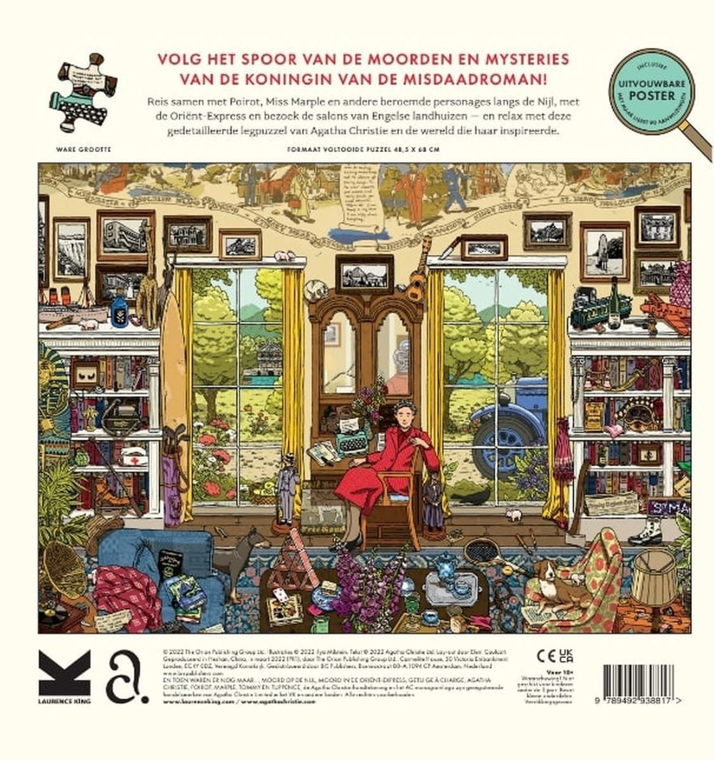 Laurence King Publishing UK | 1000 pieces Puzzle | The World of Agatha Christie | 48.5 x 68 cm - Kleine Eland