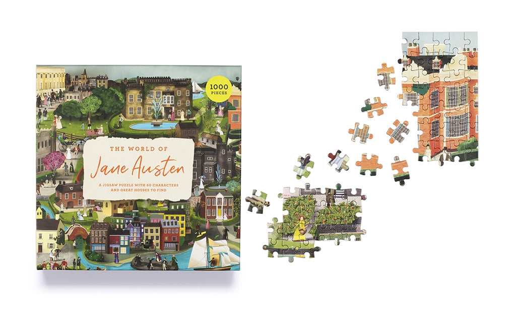 The World of Jane Austen | Box beside a partly assembled puzzle