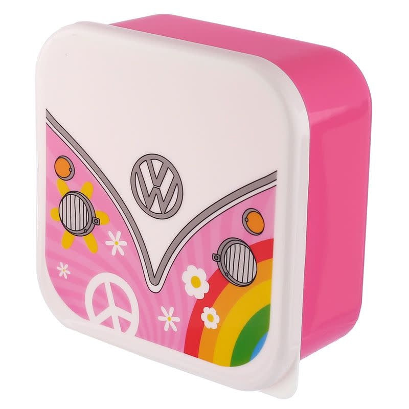 Puckator | Set van 3 lunchboxen | Volkswagen VW T1 | Camper Bus | Summer | 13,5 - 11,5 - 10 cm