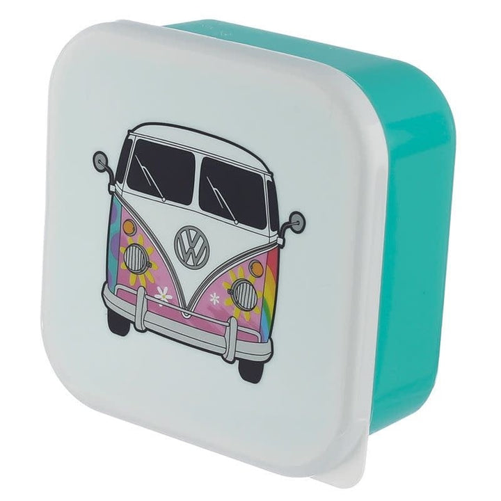Puckator | Set van 3 lunchboxen | Volkswagen VW T1 | Camper Bus | Summer | 13,5 - 11,5 - 10 cm