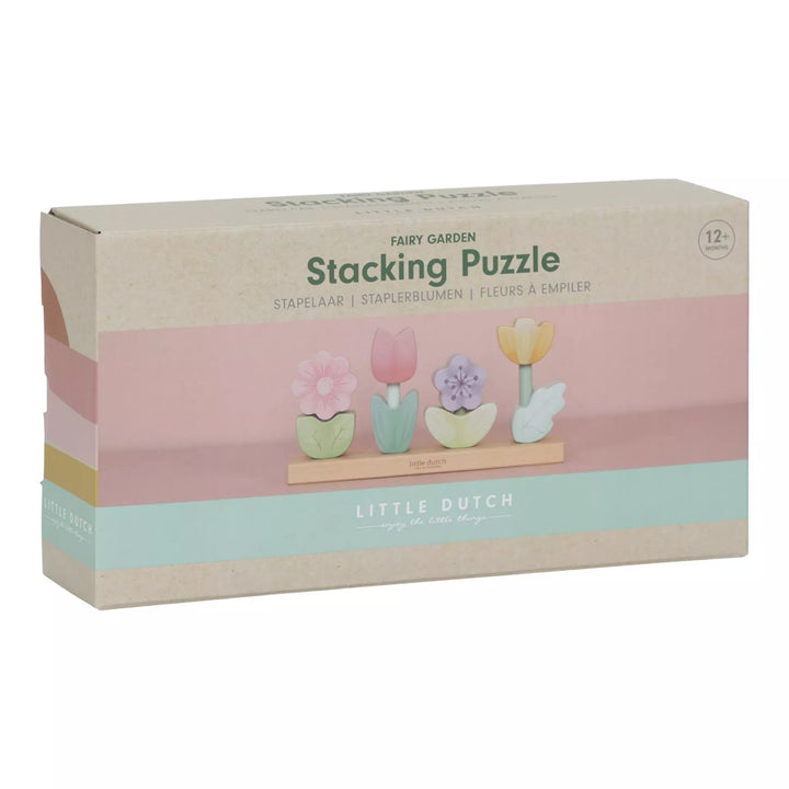Little Dutch | Houten Stapel Puzzel | Fairy Garden | 24,6 cm | 1+