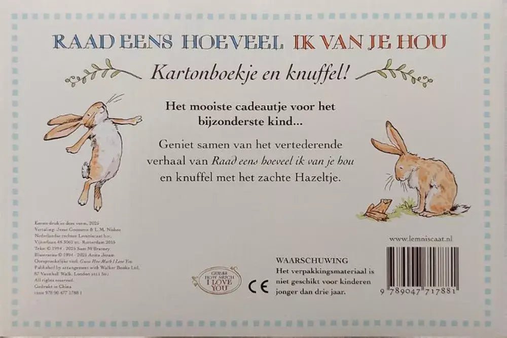 Lemniscaat | Raad Eens Hoeveel Ik Van Je Hou | met Knuffel | 0+ - Kleine Eland