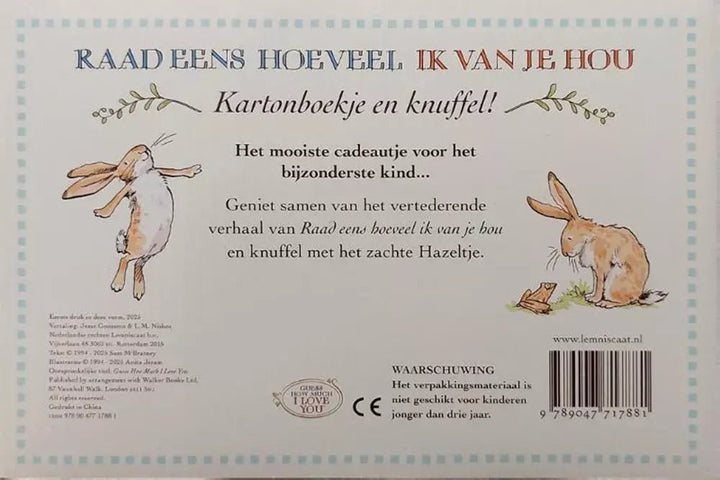 Lemniscaat | Raad Eens Hoeveel Ik Van Je Hou | met Knuffel | 0+ - Kleine Eland