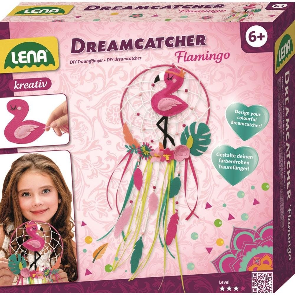 Lena Creatief Dromenvanger Flamingo Knutselset - Kleine Eland