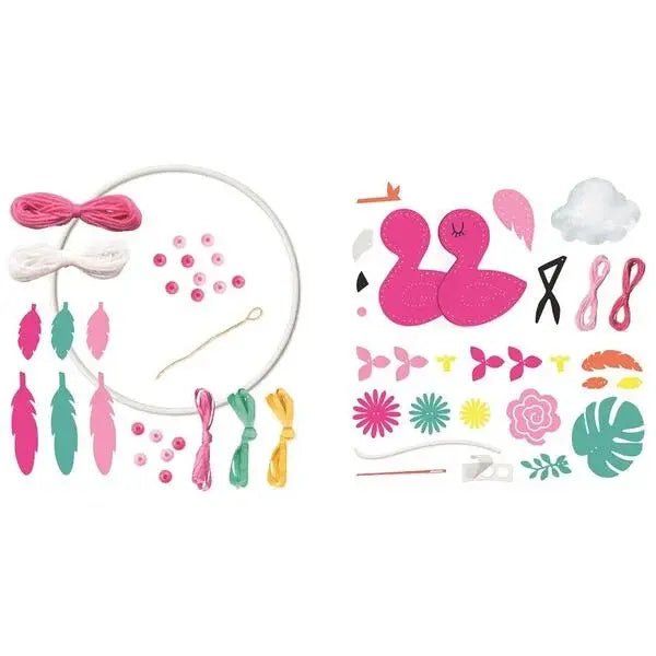 Lena Creatief Dromenvanger Flamingo Knutselset - Kleine Eland