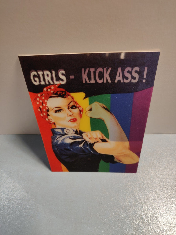 Lenticulaire Kaart Bewegend | Girls, Kick Ass! - Kleine Eland