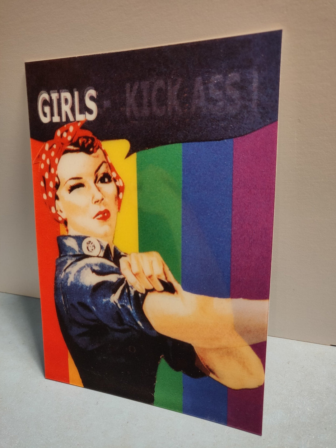 Lenticulaire Kaart Bewegend | Girls, Kick Ass! - Kleine Eland