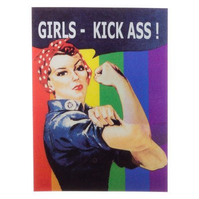 Lenticulaire Kaart Bewegend | Girls, Kick Ass! - Kleine Eland
