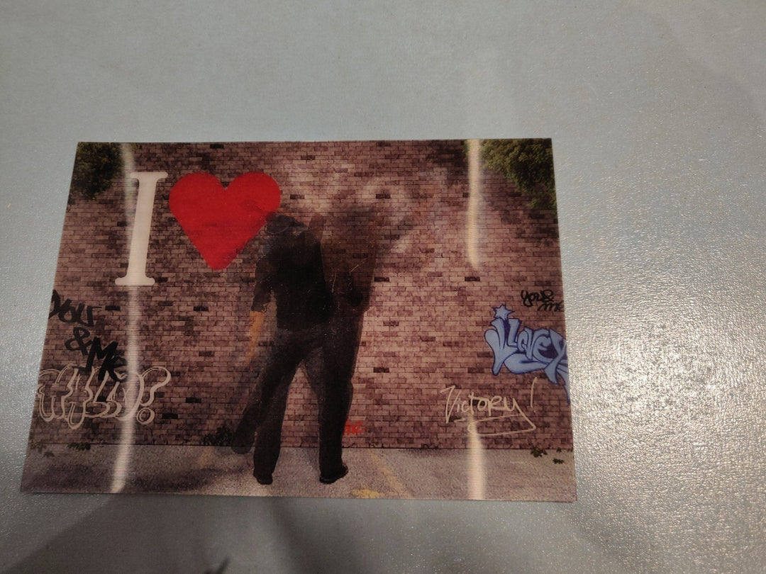 Lenticulaire Kaart Bewegend | Graffiti | I love you - Kleine Eland