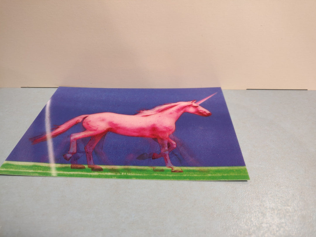 Lenticulaire Kaart Bewegend | Roze Eenhoorn - Kleine Eland