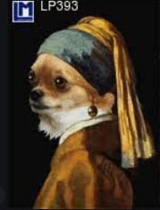 Lenticulaire Kaart Bewegend | Vermeer | Hond met de Parel | Knipoog - Kleine Eland