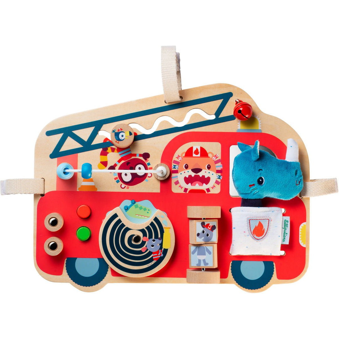 Lilliputiens | Activiteitenpaneel | Brandweerwagen | 29,5 cm | +3 maanden - Kleine Eland