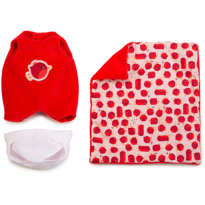 Lilliputiens | Draagmand 21 cm | met Pop 20 cm | Agathe | 2+ - Kleine Eland