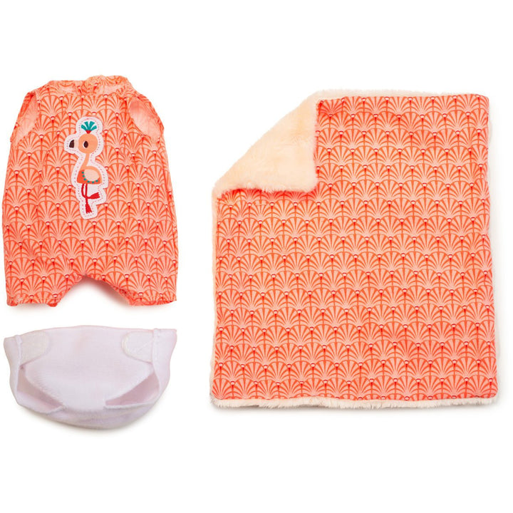 Lilliputiens | Draagmand 21 cm | met Pop 20 cm | Anais | 2+ - Kleine Eland