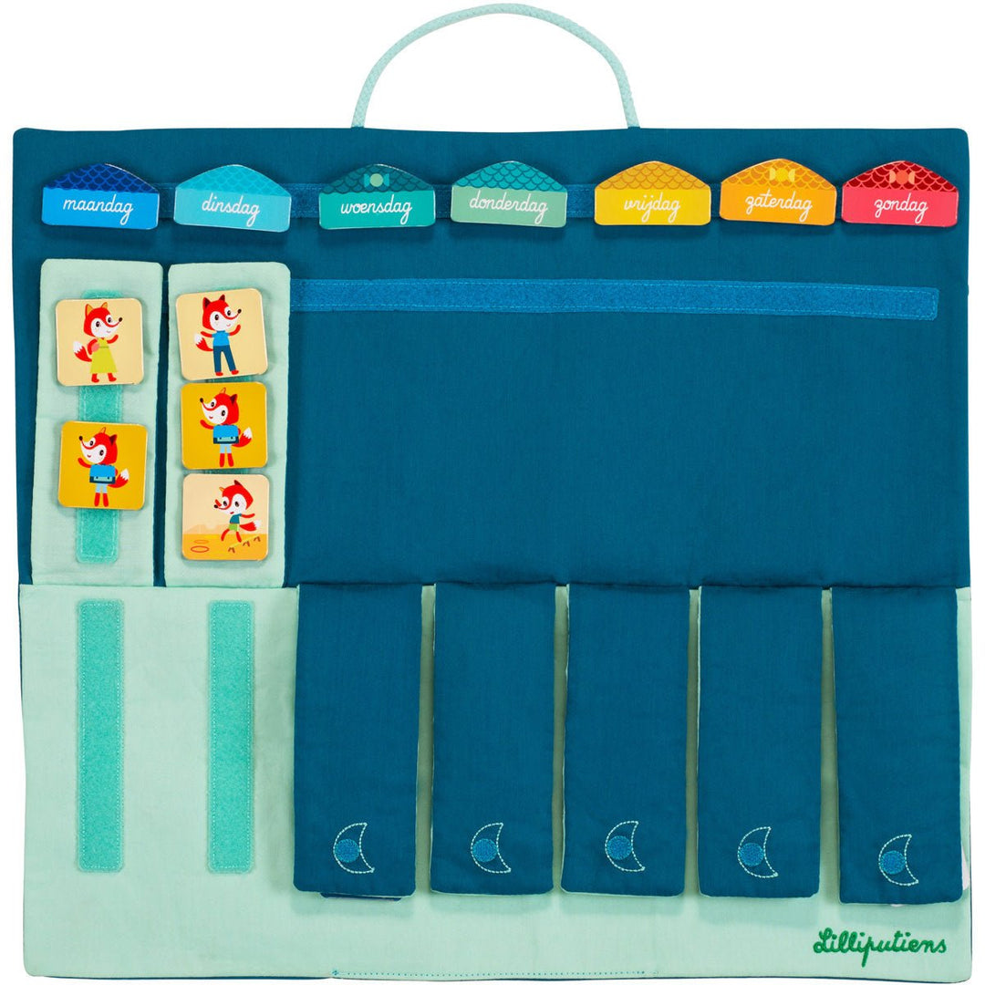 Lilliputiens | Mijn weekplanner | 45 x 39 cm | 4+ - Kleine Eland