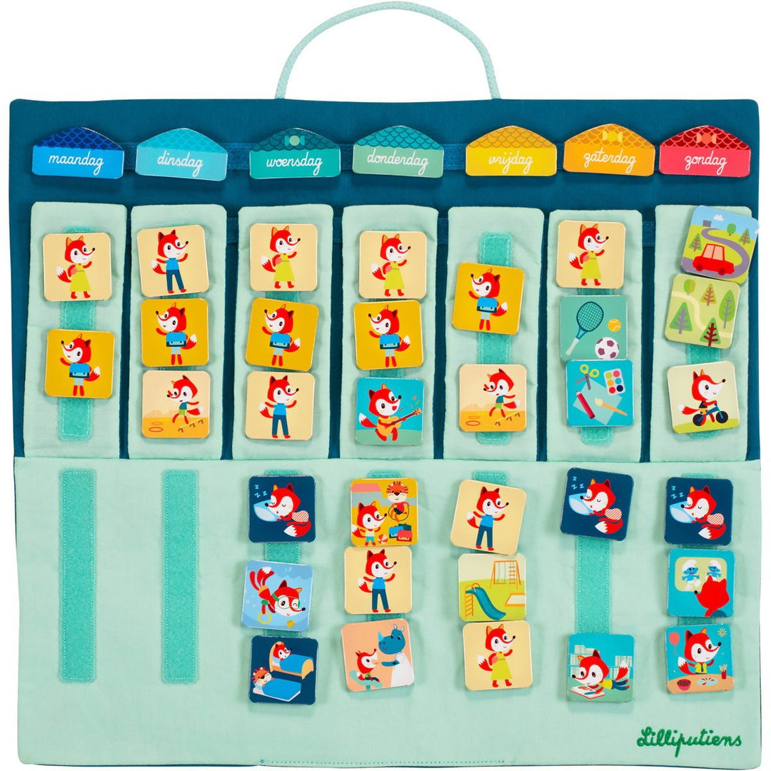 Lilliputiens | Mijn weekplanner | 45 x 39 cm | 4+ - Kleine Eland