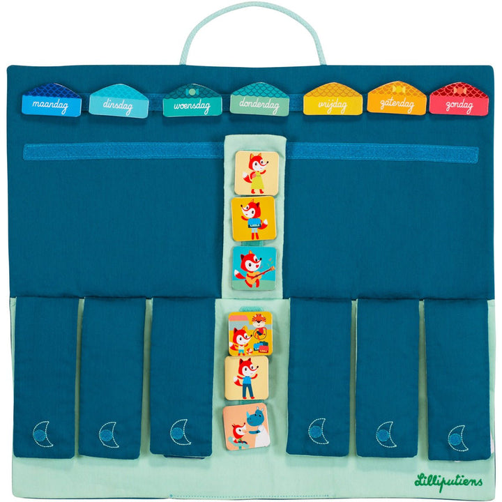 Lilliputiens | Mijn weekplanner | 45 x 39 cm | 4+ - Kleine Eland
