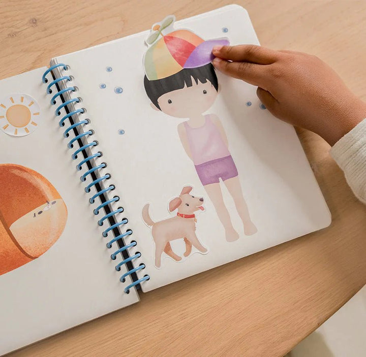 Little Dutch | Aankleed- en stickerboek | Jim &amp; Friends | 3+ - Kleine Eland