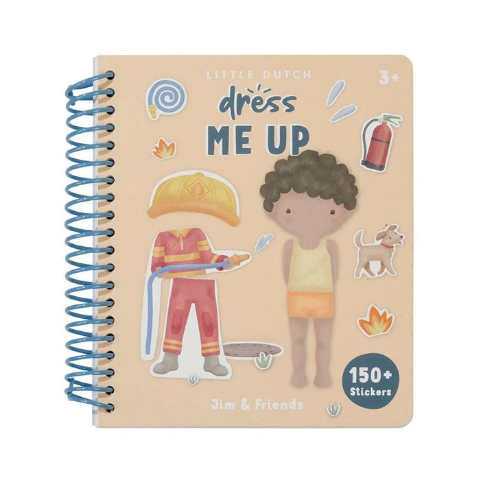 Little Dutch | Aankleed- en stickerboek | Jim &amp; Friends | 3+ - Kleine Eland