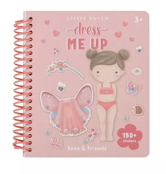 Little Dutch | Aankleed - en stickerboek | Rosa & Friends | 3+ - Kleine Eland