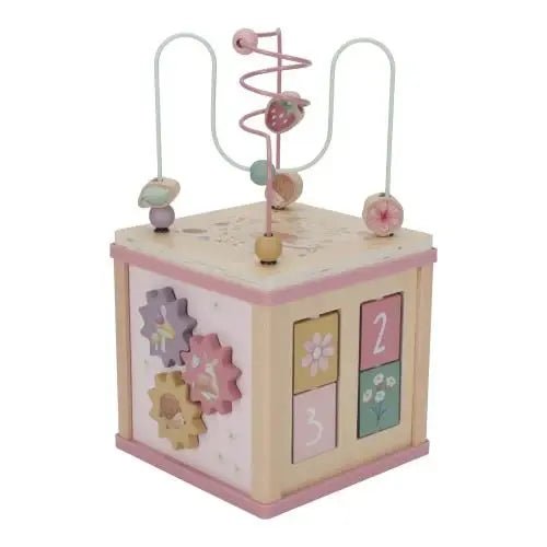 Little Dutch | Houten Activiteiten Kubus | Fairy Garden | 40 cm | +18 mnd - Kleine Eland