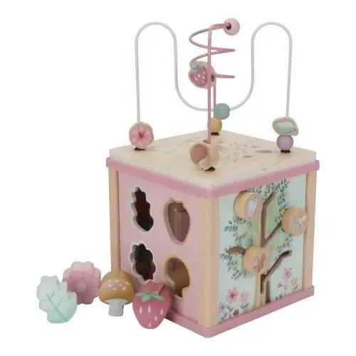 Little Dutch | Houten Activiteiten Kubus | Fairy Garden | 40 cm | +18 mnd - Kleine Eland
