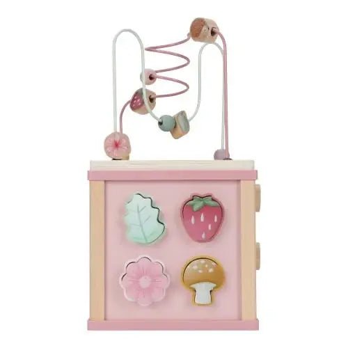 Little Dutch | Houten Activiteiten Kubus | Fairy Garden | 40 cm | +18 mnd - Kleine Eland