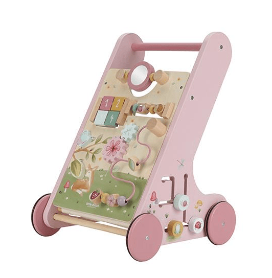 Little Dutch | Houten Activiteiten Loopwagen | Babywalker | Fairy Garden | 1+ - Kleine Eland