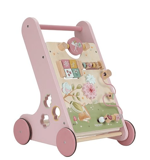 Little Dutch | Houten Activiteiten Loopwagen | Babywalker | Fairy Garden | 1+ - Kleine Eland