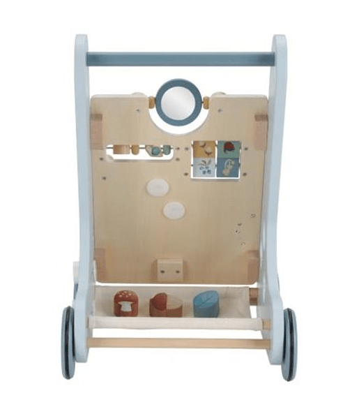 Little Dutch | Houten Activiteiten Loopwagen | Babywalker | Forest Friends | 1+ - Kleine Eland