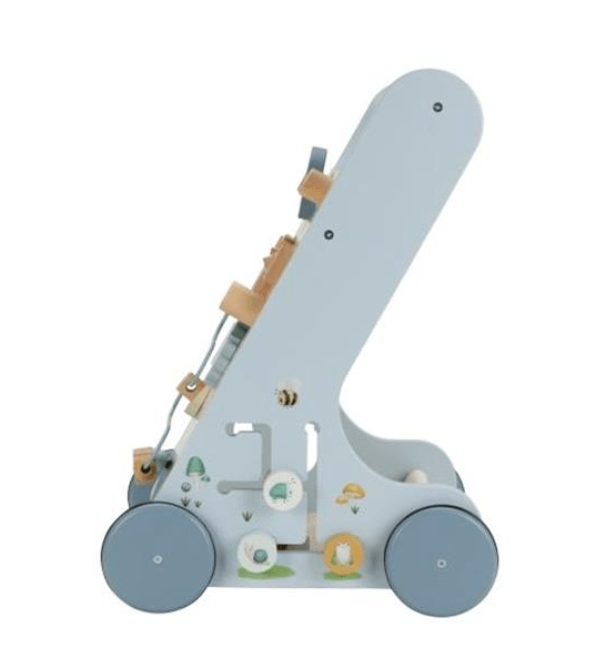 Little Dutch | Houten Activiteiten Loopwagen | Babywalker | Forest Friends | 1+ - Kleine Eland