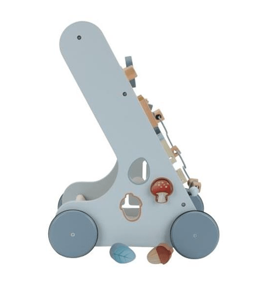 Little Dutch | Houten Activiteiten Loopwagen | Babywalker | Forest Friends | 1+ - Kleine Eland