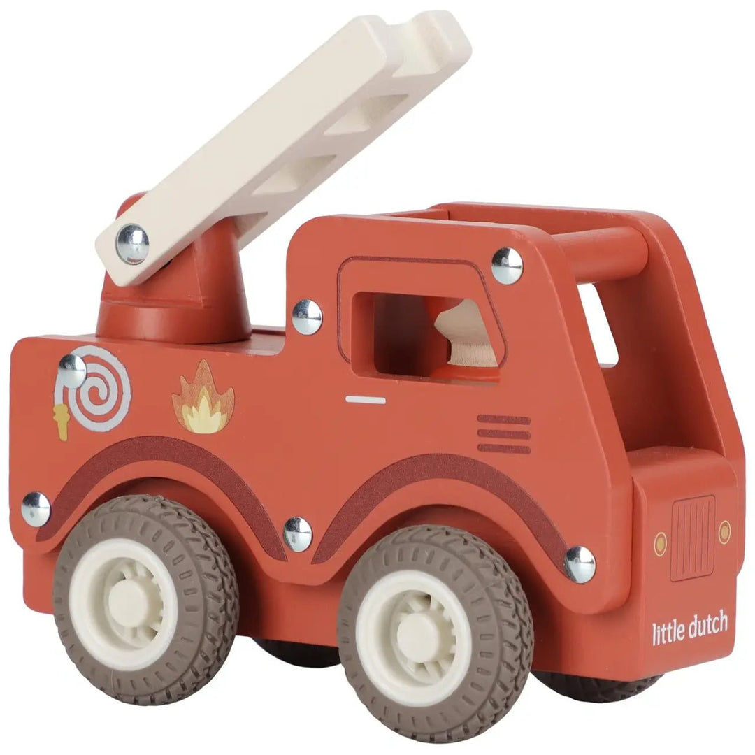 Little Dutch | Houten Brandweerauto | +18 maanden - Kleine Eland
