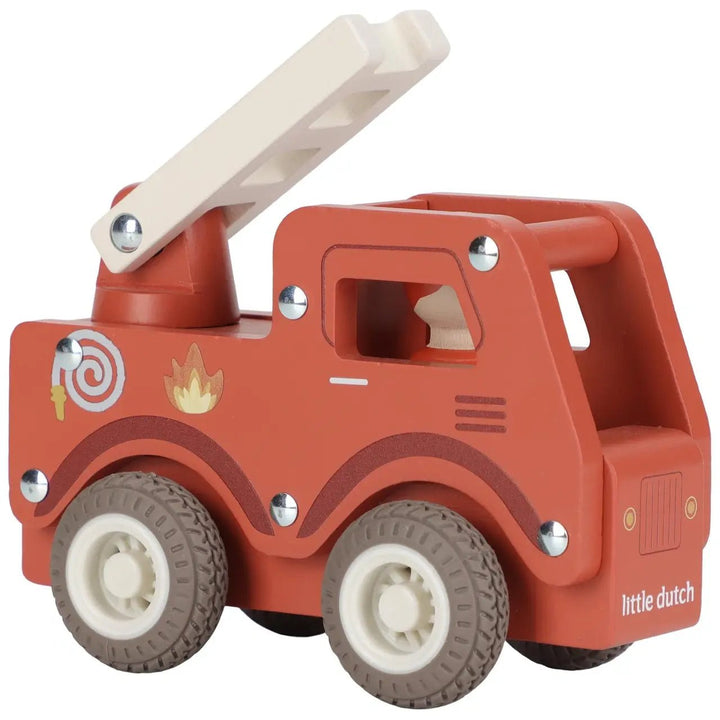 Little Dutch | Houten Brandweerauto | +18 maanden - Kleine Eland